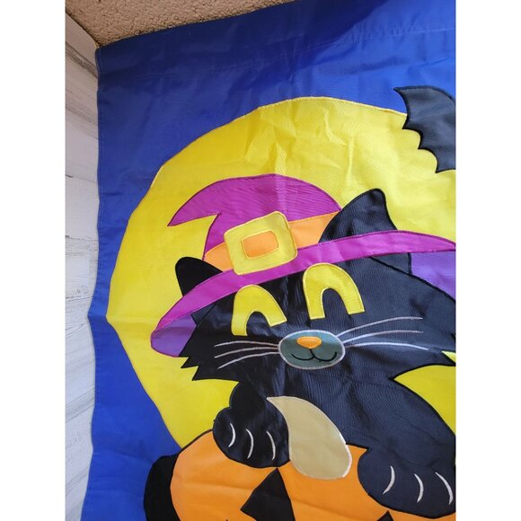 Nylon with cat flag large Halloween vintage home decor - Picture 5 of 7